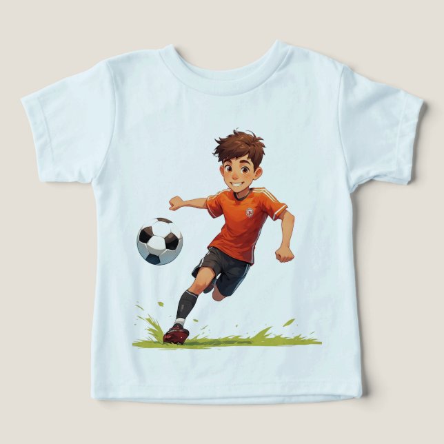 Menino Jogando Futebol (Design frontal)