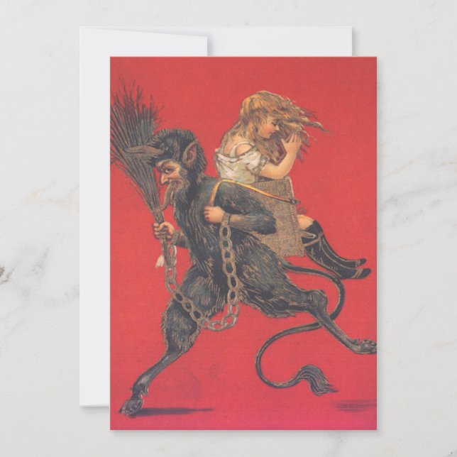 Menino Krampus Seqüestrando Menina (Frente)
