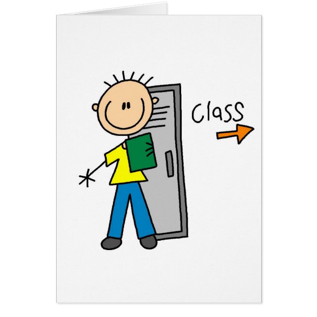 Menino no cartão da escola (Frente)