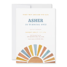 Menino Primeiro Viajar Em Torno Do Convite Sun Ani