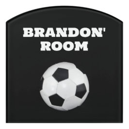 Meninos Bola de Futebol Negra Na moda com Nome Per