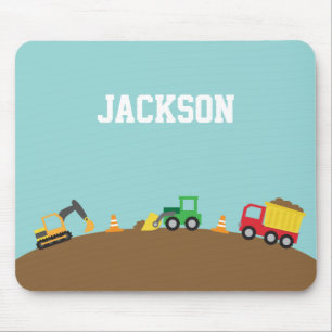 Meninos bonitos Mousepad dos veículos da