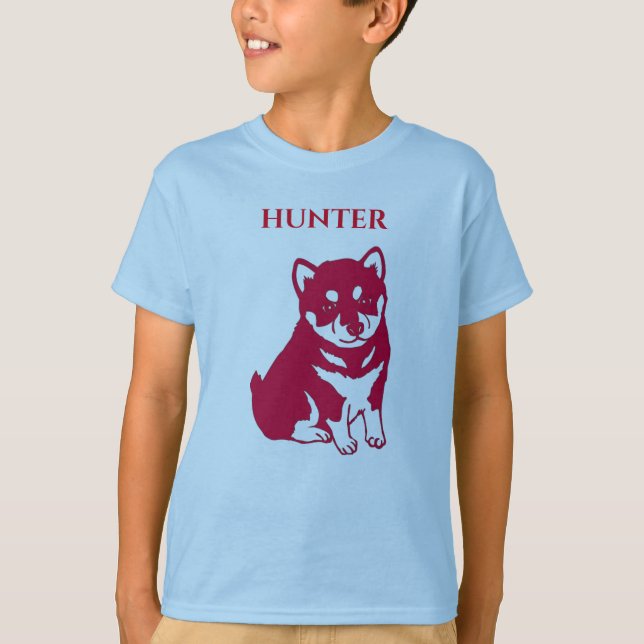 Meninos camiseta preta com animal na frente. (Frente)