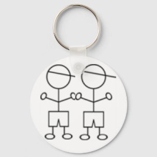 meninos do gêmeo do chaveiro do menino da vara