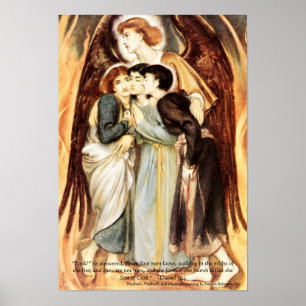 Meninos hebreus fornalha impetuosa, impressão da