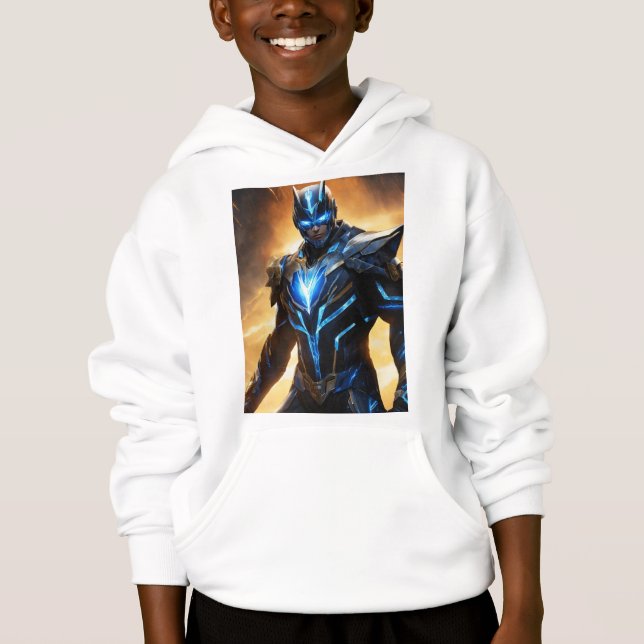 Meninos Impressão Super Heróis Hoodies (Frente)