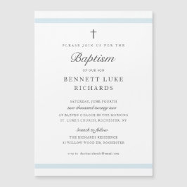 Meninos modernos em elite Convites de batismo