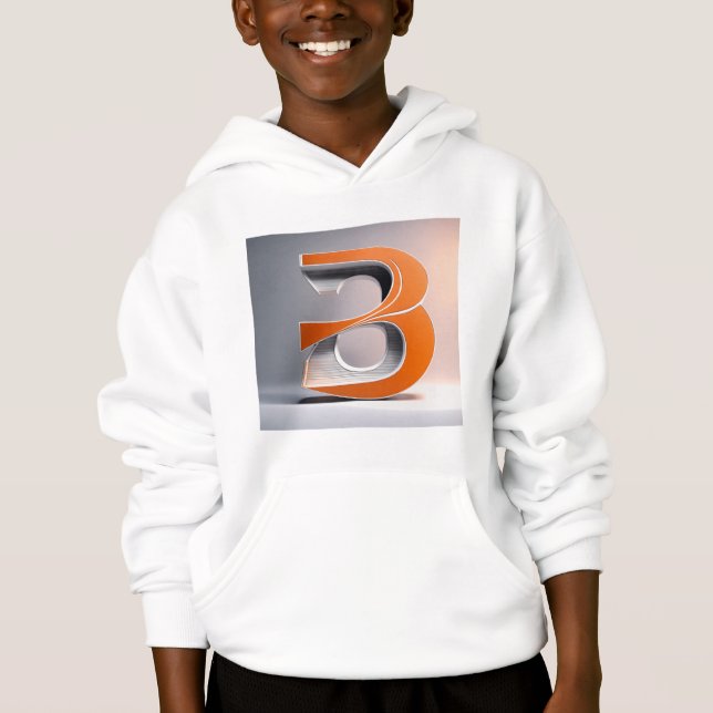 Meninos Pullover Impressão Modelo Hoodies (Frente)