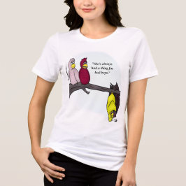 Meninos ruins, cor-de-rosa pálido, camiseta femini