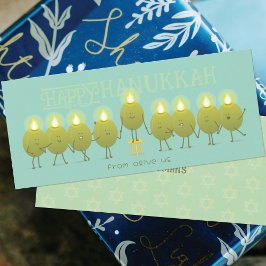 Menorá de Hanukkah Azeitonas | Grupo Verde Teal Ca