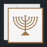 Menorah<br><div class="desc">O Menorah e a borda podem ser mudados para qualquer cor Zazzle que você quiser. Há selos postais que combinam e envelopam,  etc.</div>