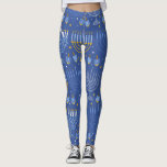 Menorah e Dreidel Leggings<br><div class="desc">Estas leggings adoráveis de hanukkah fazem um presente de excelente.</div>