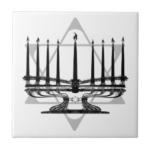 Menorah e estrela mim