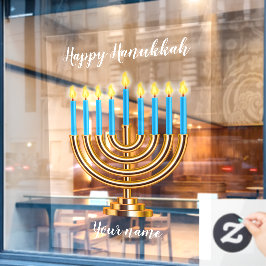 Menorah Happy Hanukkah Cling