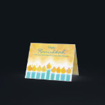 MENORAH LIGHTS Hanukkah - Placa de Cartões de nata<br><div class="desc">Todos os meus designs são peças originais de trabalho de arte de um TIPO, desenhadas por mim! Você só pode encontrá-los aqui! A maioria é criada usando o Adobe Illustrator ou o Adobe Photoshop. Outros são itens únicos pintados manualmente em aquarela, guache e tintas indianas. Todas as cores de fundo,...</div>