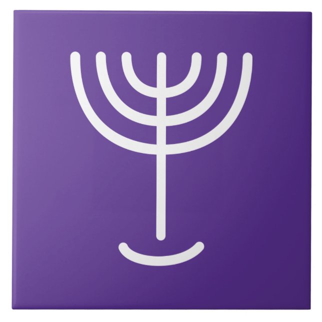 Menorah White Purple (Frente)
