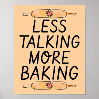 Menos Conversa Mais Confeitaria - Poster Divertido