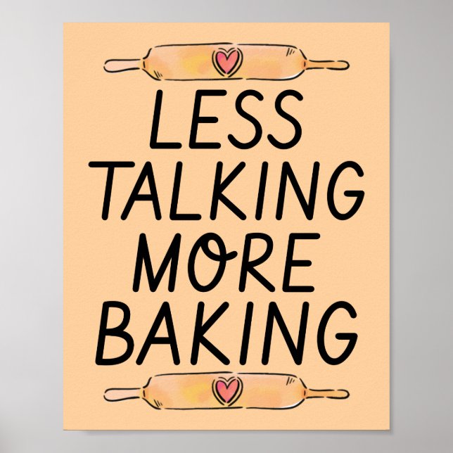 Menos Conversa Mais Confeitaria - Poster Divertido (Frente)