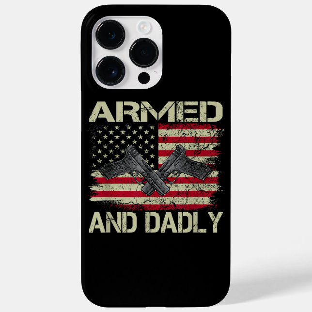 Mens Armados E Moralmente Engraçados Pai Por Fathe (Verso)