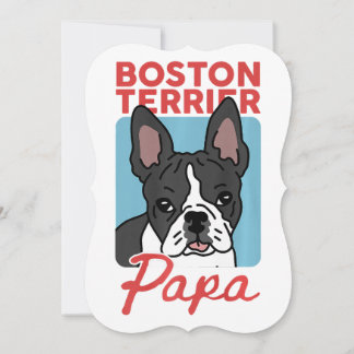 Mens Boston Terrier Papa Dog Proprietário de Bosto
