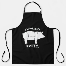 Mens CHURRASCO Grill Apron, Eu Gosto De Grandes Bu
