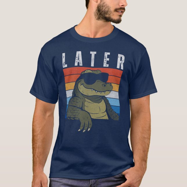 Mens Depois Alligator T Camisa Piada Engraçada De  (Frente)