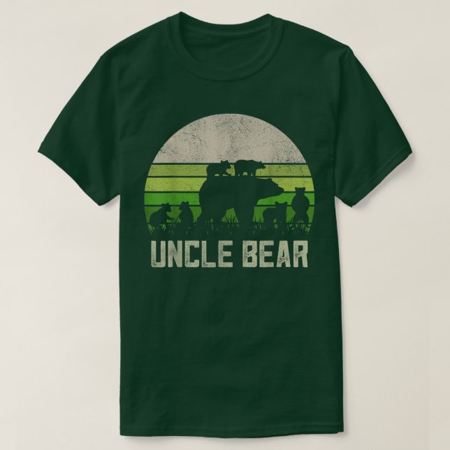 Mens Engraçados Tio Urso Camisas De Niece E Sobrin (Frente do Design)