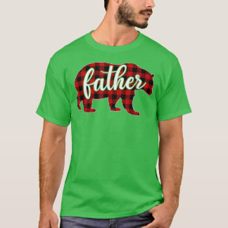 Mens Padre Urso Camisa Natal Família de Xadrezes V