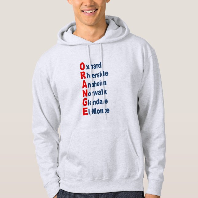 Men's Pullover Hoodie  ash  CALIFORNIA   TOURISM (Frente)