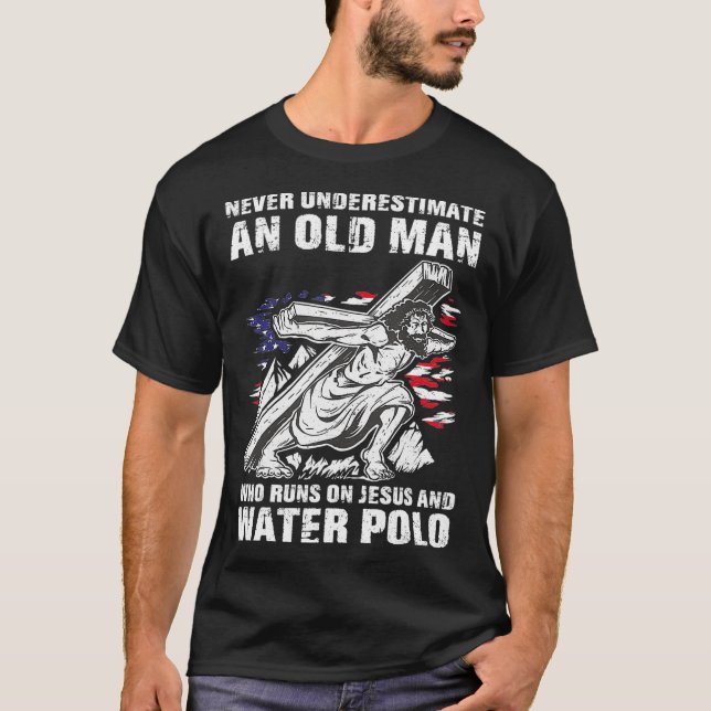 Mens Water Polo Dad Christian Polo Player Grandpa  (Frente)