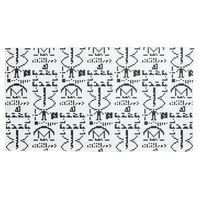 Mensagem Binária Arecibo 1974 (Frente-Esquerda)