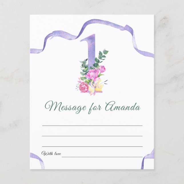 Mensagem da cápsula do número de dias de aniversár (Frente)