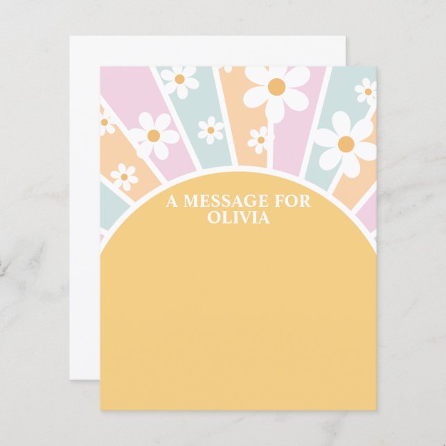 Mensagem da Cápsula do Primeiro Aniversário do Sol (Frente/Verso)