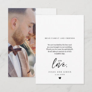 Mensagem de Agradecimento de Casamento Simples e M