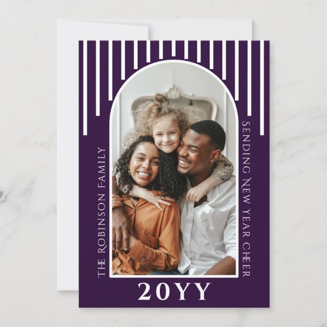 Mensagem de Cartão com fotos de animação moderna d (Frente)