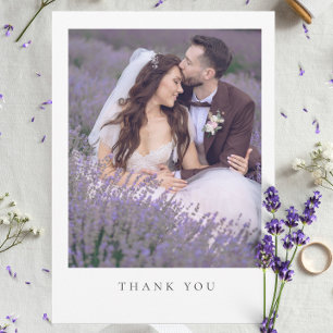 Mensagem de casamento de fotos minimalista simples