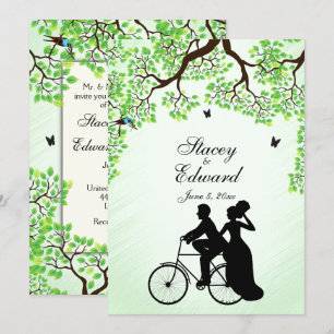 Mensagem de Convite para Casamento de Tema Bicicle
