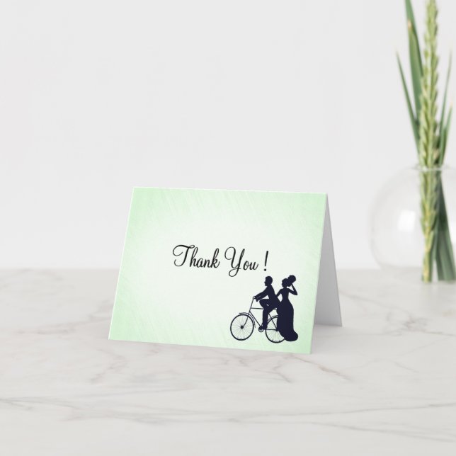 Mensagem de Convite para Casamento de Tema Bicicle (Frente)