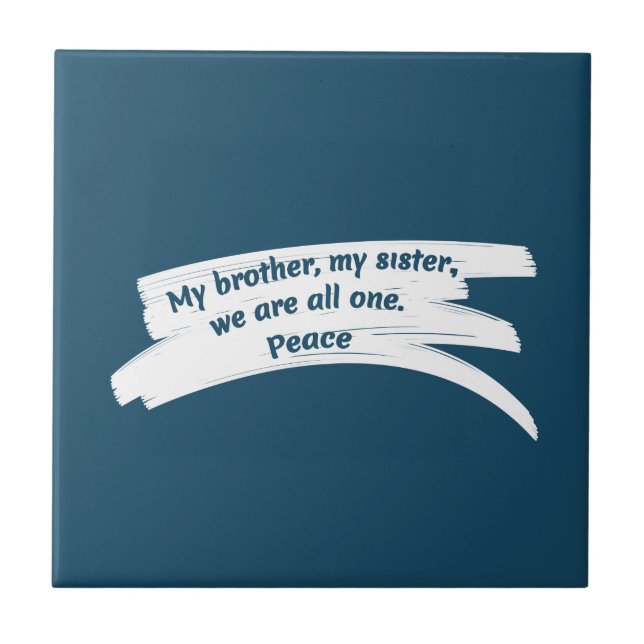 Mensagem de Paz de Paint Wipe (Frente)