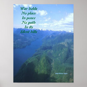 Mensagem de paz poster