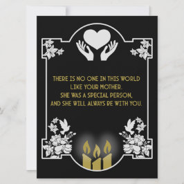 Mensagem de pêsames Mãe