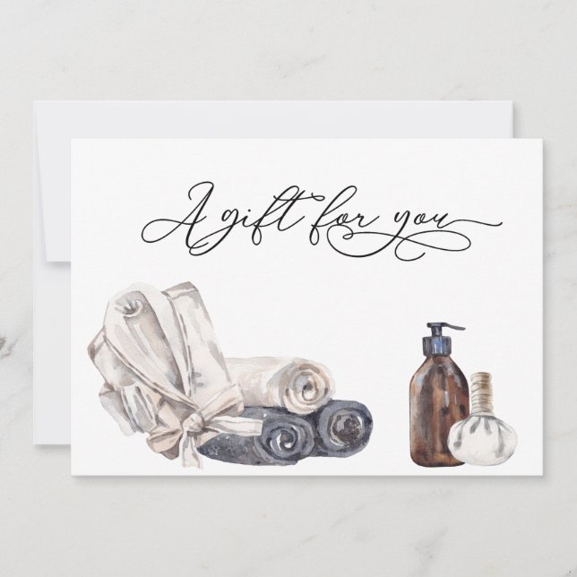 Mensagem de Spa Salon no Dia do Certificado de Pre (Frente)