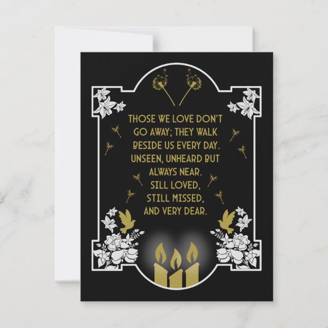 Mensagem de Suporte de Condolências (Frente)