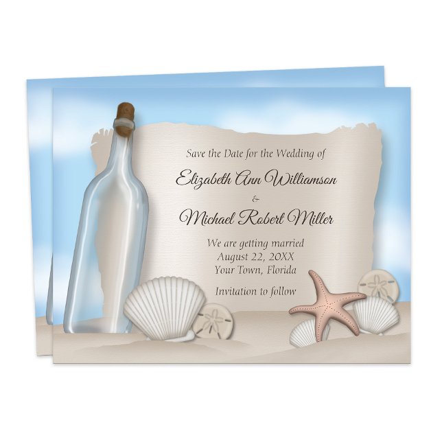 Mensagem de um Cartões salve a data de uma garrafa (Criador carregado)