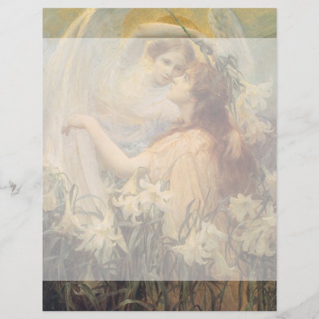 Mensagem do Anjo por George Swinstead, Arte Antiga (Frente)