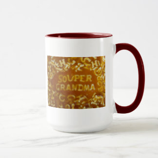 Mensagem em minha caneca da avó da sopa