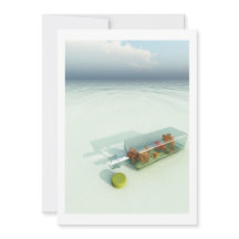 Mensagem em um convite da garrafa