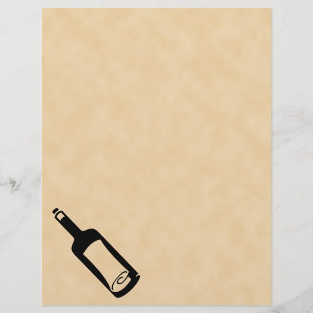 Mensagem em uma garrafa. (Frente)