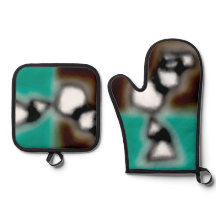 Mensagem em uma garrafa: Abstrato Brown, Teal, B &