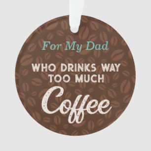 Mensagem Engraçada do Café Beans para Ornamento do